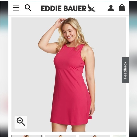 Women’s Size M Eddie Bauer Aster Sleeveless Empire Waist Dress - Picture 9 of 10